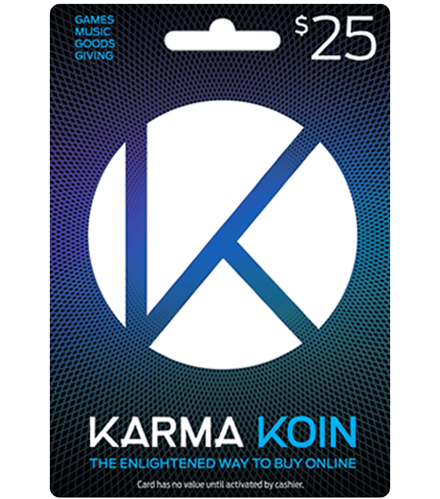 Karma Koin Card 25 Email Delivery Mygiftcardsupply - 25 dollar gift roblox card email delivery
