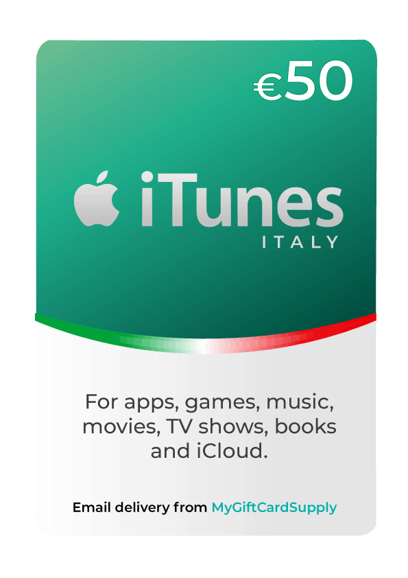 Buy Italy iTunes Gift Cards - 24/7 Email Delivery - MyGiftCardSupply